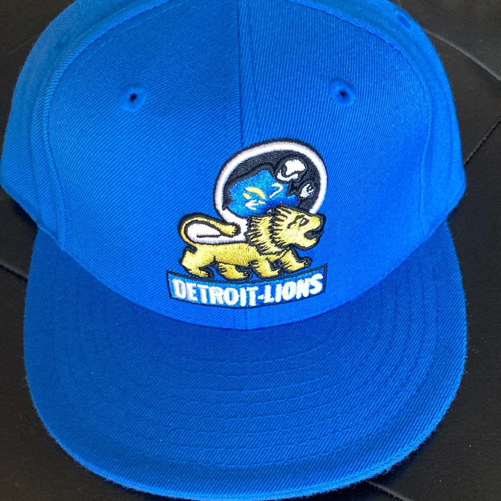 Vintage Detroit Lions Blue Cap